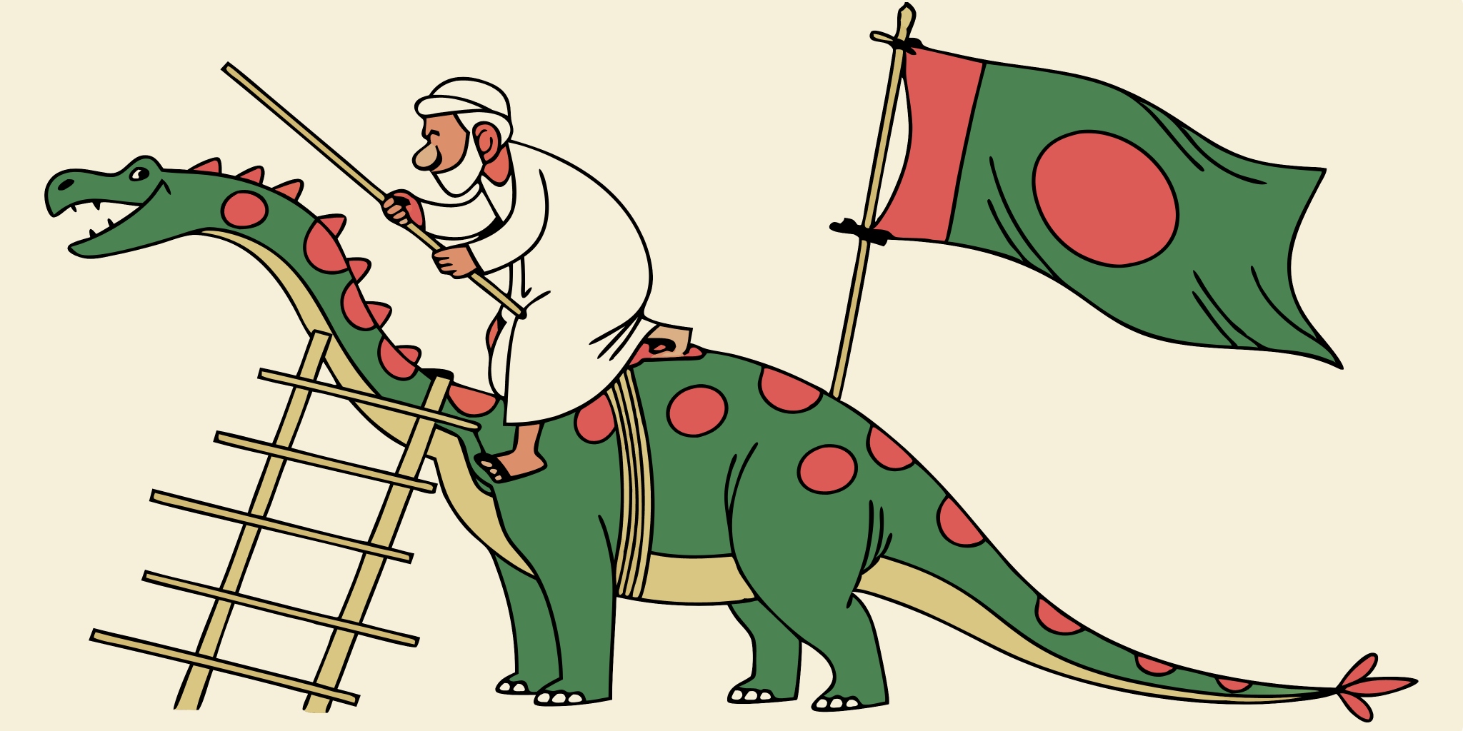 Flag Dinosaur on Dhaka Highway: Old Man’s Silent Protest Stuns Bangladesh! 🇧🇩🦖 #CulturalRebellion #NationalSymbols #StreetArtProtest"