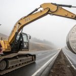 Silver Coin Excavator: Old Man’s Highway Rebellion Stuns Onlookers! 💰🚜 #StreetArtOnWheels #EconomicDefiance #EpicRebellion